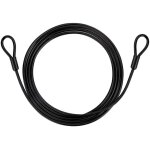 C�ble antivol de v�lo de 2 m, c�ble de s�curit� robuste avec double anneau et rev�tement pvc, �paisseur ...
