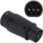 C�ble de charge �lectrique type 1 vers type 2, adaptateur de chargeur de voiture, 16a / 32a 7. 2 kw, ...