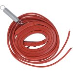 C�ble chauffant pour canalisations d'eau, protection antigel ip65 �tanche, 45 w, avec thermostat et autor�gula ...