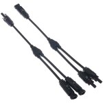 C�ble de connexion solaire mc4, c�ble de connexion pour panneau photovolta�que, forme en y, �tanche ip67, ...