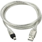 C�ble de cordon d?adaptateur usb m�le vers firewire ieee 1394. 4 broches m�les ilink pour sony dcr - ...