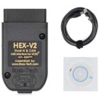C�ble de diagnostic hex v2 vcds vag com 25. 3 5053 pour lecteur de codes - barres vw / audi / skoda / ...
