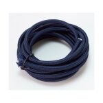 Cble tissu rond, bleu marine, 3 m - sans marque