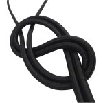 Cble lectrique rond tissu noir 3 mtres tibelec