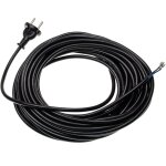 C�ble �lectrique universel pour aspirateurs compatible avec k�rcher, siemens, miele et divers - 15 m, ...