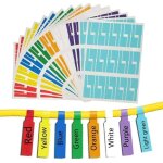 Cable etiquette, marquage cable 480 �tiquettes autocollant �tanche r�sistant � la d�chirure durable pour ...