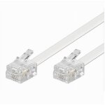 Câble d'extension téléphonique rj11 10 m maxtech rj11 - 10 m pour connexion modem téléphonique Câble d'extension téléphonique rj11 10 m maxtech rj11 - 10 m pour connexion modem téléphonique