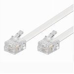 Cble d'extension tlphonique rj11 connecteur 20 mtres modem adsl maxtech rj11 - 20m