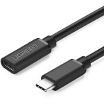 C�ble d'extension de c�ble usb - c 3. 1 0, 5 m noir