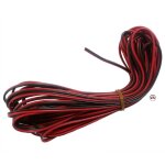 Cable de haut parleur 2x0. 5mm2 - 5m - ofc - rouge noir