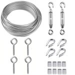 Cbles de jardin / tableau avec garde - corps en acier inoxydable, vis tire - fond, tendeur, idal pour ...