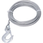 C�ble m�tallique de treuil, c�ble m�tallique de treuil 4mmx12m c�ble 2000lbs force acier inoxydable galvanis� ...