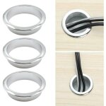 C�ble passe couvercle passe - c�ble de bureau en m�tal 60 mm ? anneau d�coratif pour bo�te d'enfilage ...