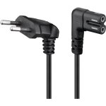 C�ble de raccordement avec europlug pour haut - parleurs de sonos, 90�, 5 m, noir, europlug (type c, ...