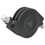 Renkforce - cble rseau, cble patch rf - 4476386 rj45 cat 6a u / ftp 1. 50 m noir modle plat, avec ...
