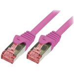 Cable reseau rose 1. 00m sftp blinde rj45 cat6