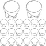 C�ble de s�curit� 20 pack, 81, 3 cm c�ble de s�curit� en acier inoxydable avec crochet de verrouillage ...