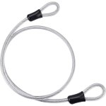 Cable de s�curit� en acier1. 2m cable antivol en spirale cable en acier tress� � double boucle cable ...