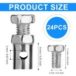 Cable stop, 24 pi�ces serre cable velo kit de r�paration de c�ble d'acc�l�rateur d'arr�t de c�ble adapt� ...