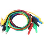 C�ble de test avec fiche banane haute tension p1018a, pince crocodile et sonde de test