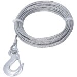 Cble de treuil acier galvanis 4mm x 12m (rsistance 2000lbs) - pour quad / 4x4 / bateau - cble de ...
