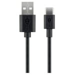 Goobay - cble usb usb 2. 0 usb - c mle, usb - a mle 1. 00 m noir processus de charge anim 45735 ...