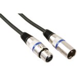C�ble xlr - xlr m�le vers xlr femelle - 1 m - noir