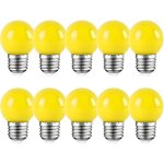 Cache ampoule e27, 2w, ampoule led edison, ampoule jaune pour golf, patio pour f�te, no�l, paquet de ...