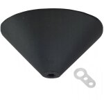 Cache pour câbles de lampe rosace pour plafonnier, noir. Cache pour câbles de lampe rosace pour plafonnier, noir.