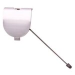 Cache crochet de remorquage pare - choc arri�re chrom� fiat 500 phase 1 2007 - 2015