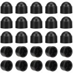 Cache - �crous m10 pour cl� de 17 noir 50 pcs. bouche - trou, cache - �crous hexagonaux, cache - vis, ...