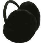 Cache - oreilles avec bandeau confort en velours noir ? accessoire d'hiver en fausse fourrure ? cache ...