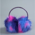 Cache - oreilles en fausse fourrure pour femme et fille, cadeau de nol idal pour maman et fille, violet ...
