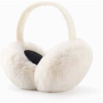 Cache - oreilles d'hiver pour femme, cache oreilles d'hiver amovibles et lavables en peluche chaude tricot� ...