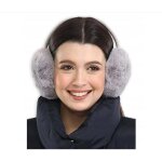 Cache - oreilles d'hiver en polaire douce et chaude pour femme (gris)