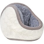 Cache - oreilles pliables et ajustables en tricot avec doublure polaire duveteuse, cache - oreilles d'hiver ...