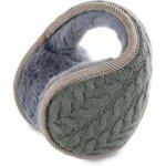 Cache oreille pliable fourreau d'oreille hiver chaud cache - oreilles en laine hommes femmes oreille ...