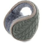 Cache oreille pliable fourreau d'oreille hiver chaud cache - oreilles en laine hommes femmes oreille ...