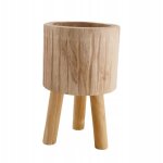 Cache - pot en bois clarice westwing 15x25 cm