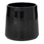 Cache pot en cramique 'tolga' 28cm noir