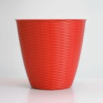 Cache - pot - paglia - d 29 x h 27 cm - rouge - livraison gratuite