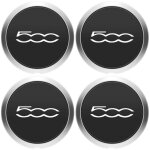 Cache poussi�re moyeu central 133mm enjoliveur roues capuchons argent 4 pi�ces compatible 500