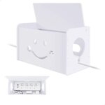 Cache prise electrique, cache multiprise, rangement cable avec motif ajour�, bo�te cache cable pour dissimuler ...