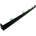 Cache de rail pour porte coulissante aluminium anodisé / taille : 1m95 noir Cache de rail pour porte coulissante aluminium anodisé / taille : 1m95 noir