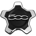 Cache roue noir argent compatible fiat 500x 2016 - 2022 anti - poussi�re protection moyeu