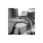 Cache sommier sommina 140x190cm gris Cache sommier sommina 140x190cm gris