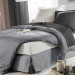 Paris prix - cache sommier 'sommina' 90x190cm gris