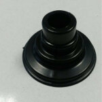 Cache tuyau mural sche - serviette noir mat