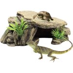 Cachette d'habitat reptile tortue ornement d'habitat reptile roche repos quai r�sine tortue abris s�rs ...
