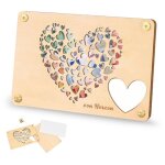 Cadeaux argent bois, carte de voeux en bois, carte d'anniversaire en boiss, cadeau argent mariage, happy ...